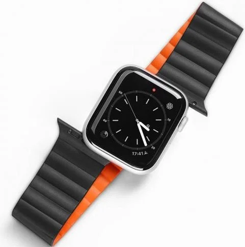 بولهاموبيل Polham Chain Style Magnetic Band Strap for Apple Watch 38-40-41MM, Ultra Comfortable Washable