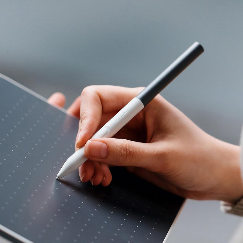 Wacom One Standard Pen (for 2023 Edition One displays and Tablets), White Front/Gray Rear - Image 2