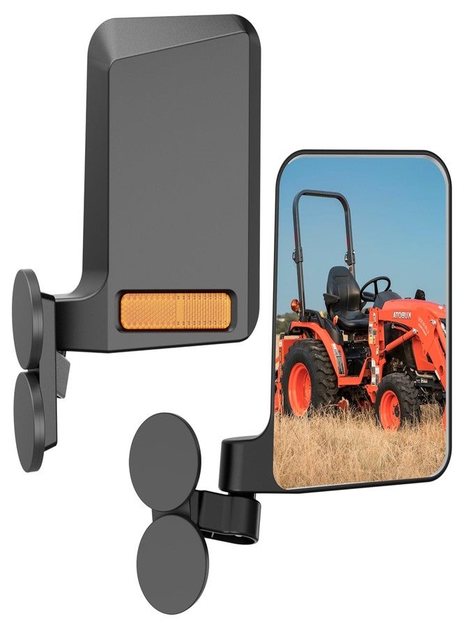 Lifronkit Tractor Mirrors, Strong Magnetic Tractor Side Mirrors for Forklifts, Kubota B BX Mahindra John Deere Lawn Movers Tractor Accessories - Image 1