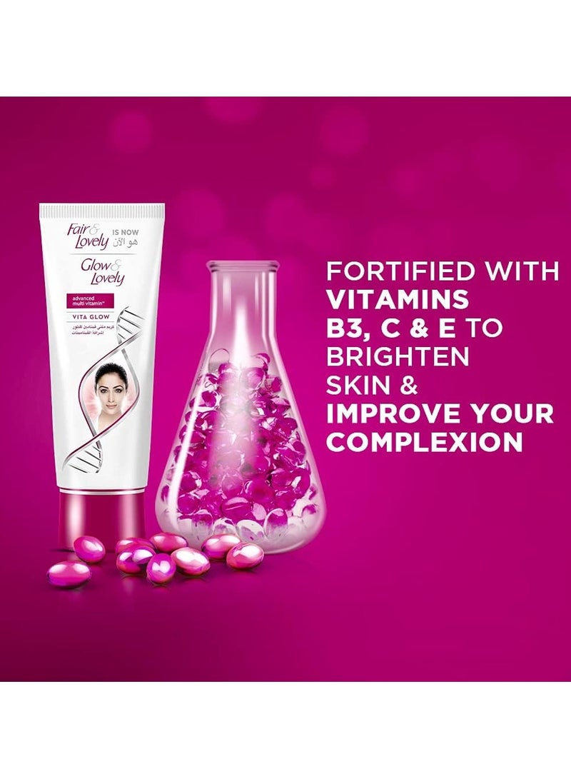 Fair & Lovely Glow & Lovely Face Cream Advanced Multi-Vitamin Vita Glow 100g - Image 4