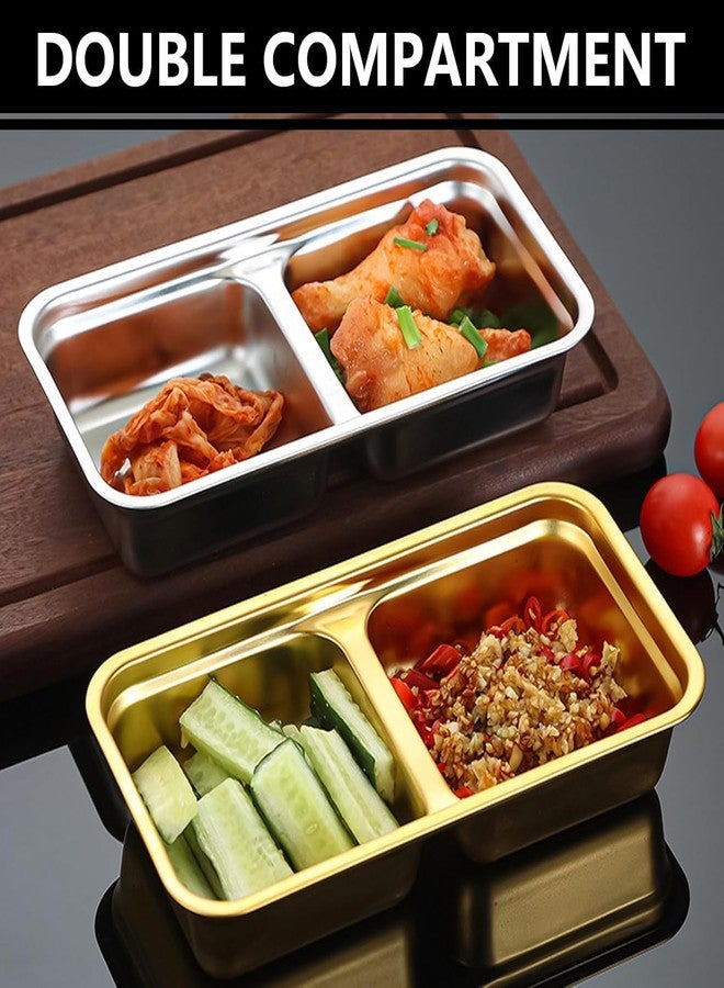 Wrixty Condiment Container with Lid - Small Salad Dressing Box | Leakproof Lunch Box for Camping, Picnic Delivery Service, Restaurant, Travel, Stainless Steel Box Durable (1) - Image 2