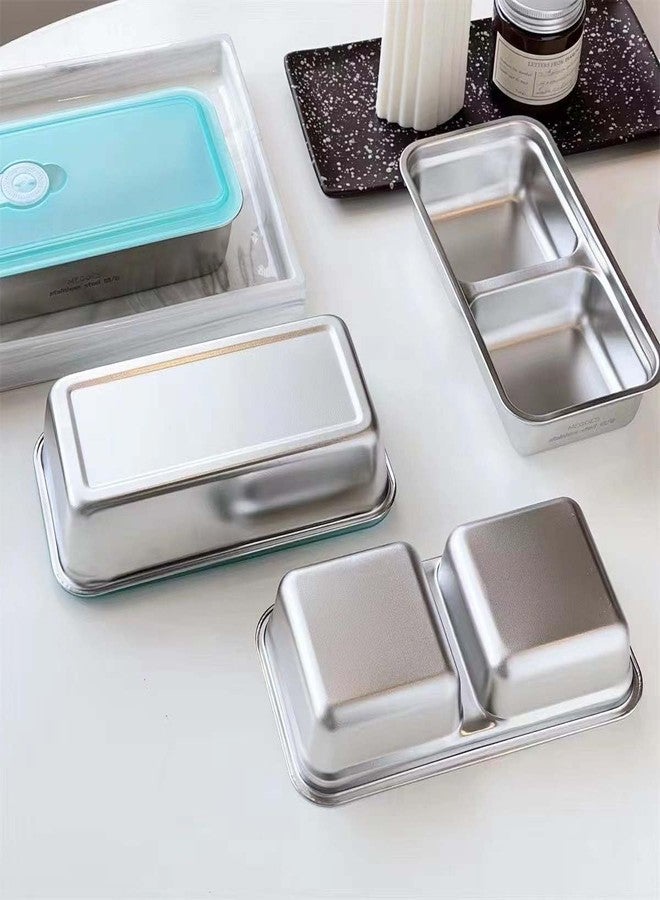 Wrixty Condiment Container with Lid - Small Salad Dressing Box | Leakproof Lunch Box for Camping, Picnic Delivery Service, Restaurant, Travel, Stainless Steel Box Durable (1) - Image 3