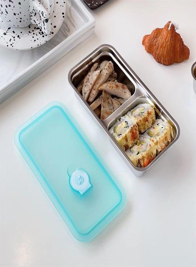 Wrixty Condiment Container with Lid - Small Salad Dressing Box | Leakproof Lunch Box for Camping, Picnic Delivery Service, Restaurant, Travel, Stainless Steel Box Durable (1) - Image 5