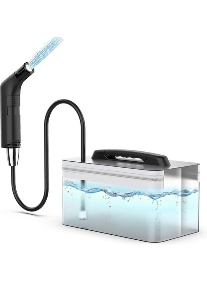 Electric Rechargeable Handheld Personal Travel Bidet Sprayer for Toilet,Bathroom and Outdoor Hiking Strong - Soft Pressure Options Refreshing Clean with 2.3Liters Water Storage - Image 1