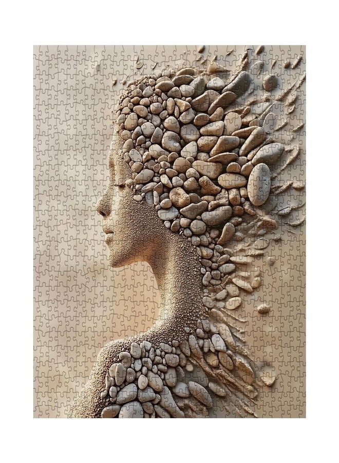 BBOLDIN Beautiful Women Art Puzzles for Adults 1000 Pieces Nature, Pretty Beach Aesthetic Impossible Jigsaw Puzzles, Hard Difficult Challenging Puzzle - Image 2