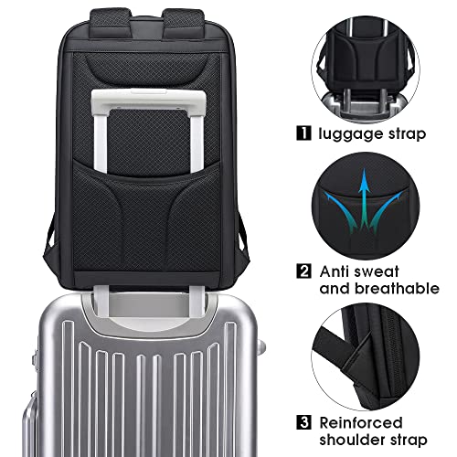 BANGE Business Smart Backpack Waterproof fit 15.6 Inch Laptop Backpack with USB Charging Port,Travel Durable Backpack - Image 5