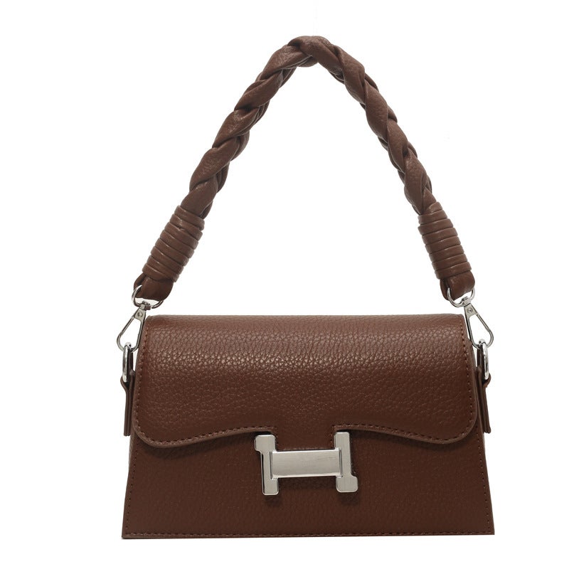 This Year'S Fashionable All-Matching Korean Style Ins Casual Bag 2023 Messenger Bag Textured Small Square Bag - Image 1