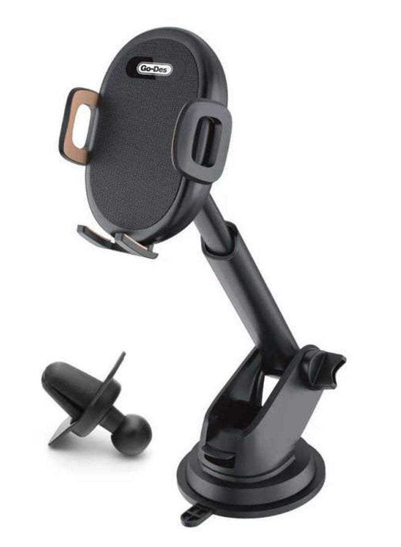 Go-Des 2 In 1 Mini Foldable Car Mount Mobile Phone Holder GD HD753 - Image 2