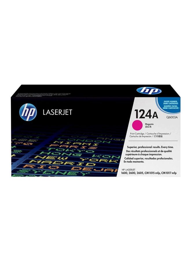 HP خرطوشة طباعة 124A للطابعة ليزرجيت أرجواني - Image 1