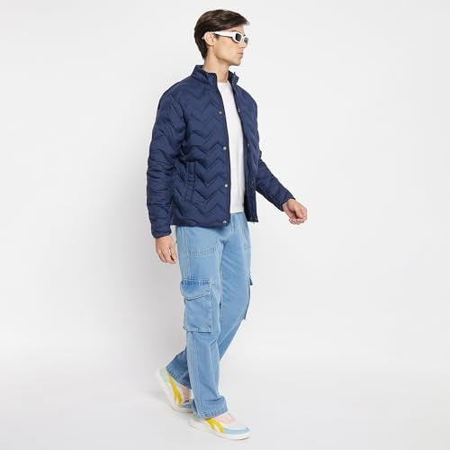 Duke Stardust Men Full Sleeve Heater Jacket (SDZ2154_Navy_XL) - Image 5