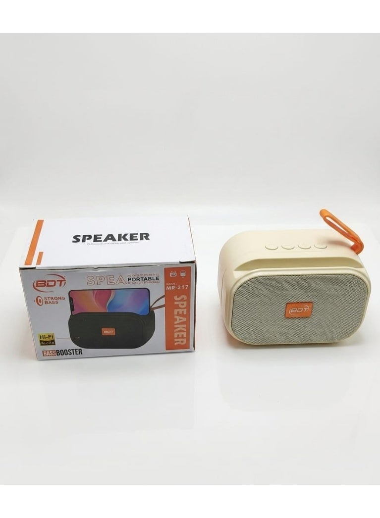 BDT Portable Bluetooth Speaker HR-217 with Integrated Phone Holder - Hi-Fi Audio with Bass Booster - Available in 3 Colors - Image 1