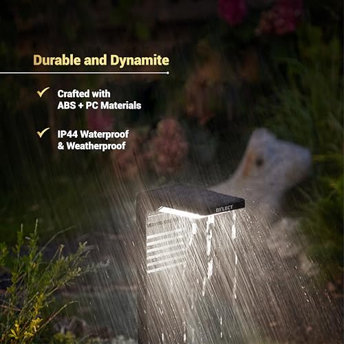 Dylect® Luxe Solar Garden Light/Pathway Light for Garden, Resort/Hotel, Outdoor Plants, Balcony, IP44 Waterproof, 2200mAh Battery, Up to 10Hr Run-Time, Auto On-Off (Ground Mount, Cool White) - Image 4