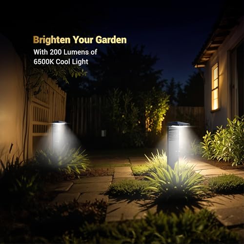 Dylect® Luxe Solar Garden Light/Pathway Light for Garden, Resort/Hotel, Outdoor Plants, Balcony, IP44 Waterproof, 2200mAh Battery, Up to 10Hr Run-Time, Auto On-Off (Ground Mount, Cool White) - Image 2