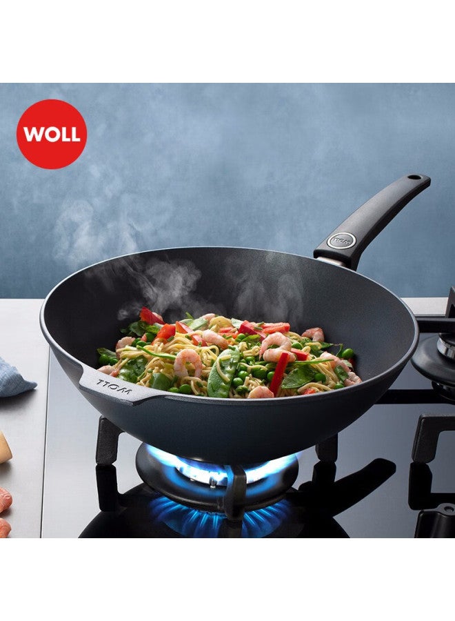 Woll German Non-stick Wok Diamond Series 32cm Imported Large-diameter Low Cooking Pan For Home Use - Image 1