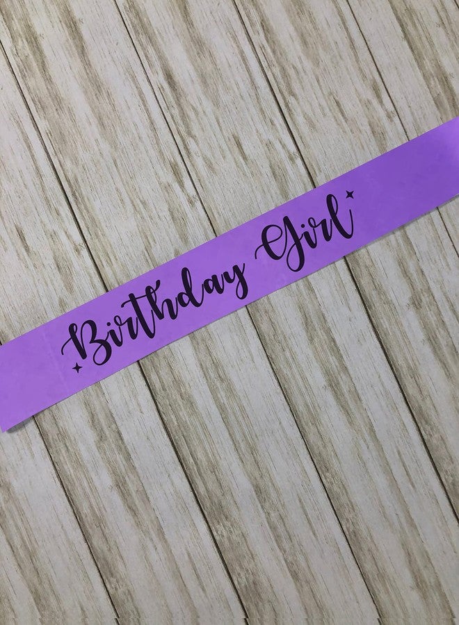 Style Secrets وشاح عيد ميلاد ساتان لامع من ستايل سيكرتس، مقاس 3 بوصات، للأطفال والفتيات | عيد الميلاد الأول، عيد الميلاد العاشر، عيد الميلاد الخامس عشر (بنفسجي) - Image 3