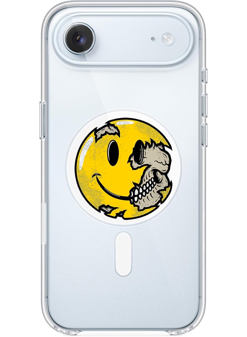 Theodor Magnetic Case for Apple iPhone 17 Air Compatible with MagSafe Wireless Charging, Shockproof Phone Bumper Cover - Smiley (3) - Image 1