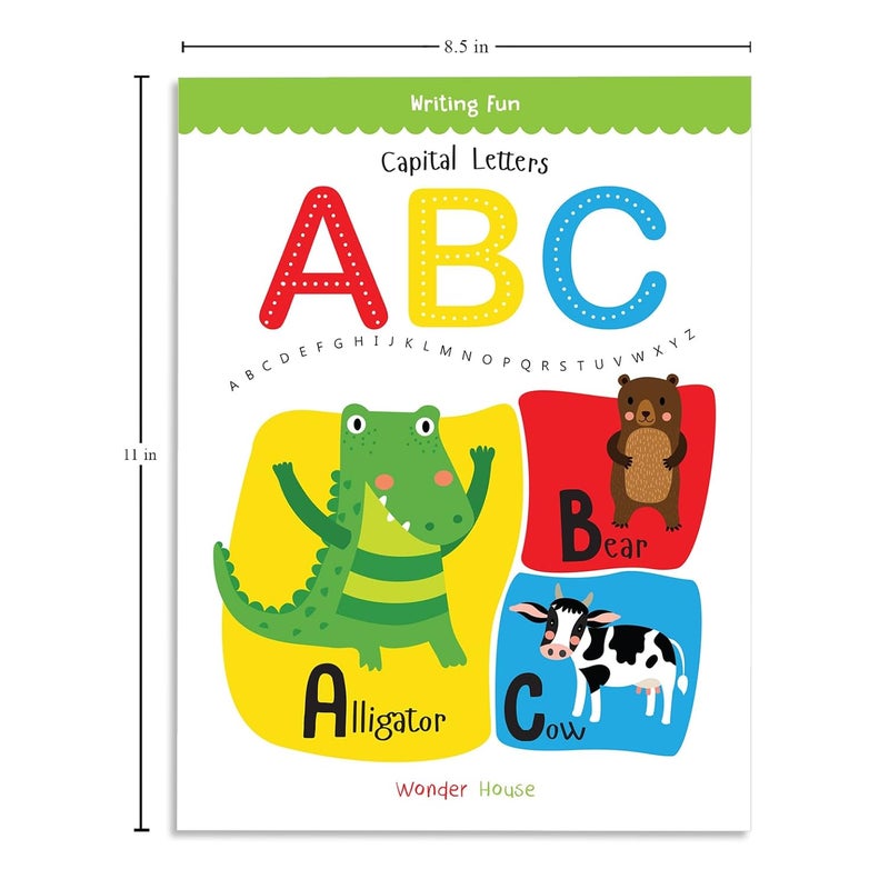 Writing Fun A Set Of 4 Books : Write And Practice Capital Letters, Small Letters and Numbers 1 to 2 - Image 3
