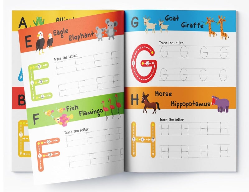 Writing Fun A Set Of 4 Books : Write And Practice Capital Letters, Small Letters and Numbers 1 to 2 - Image 5