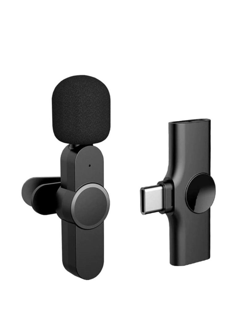 TIGER Wireless Type-C Lavalier Microphone for Android – Plug & Play Clip-On Mic for YouTube, Facebook Live, TikTok & Video Recording | Omnidirectional Lapel Mic for USB-C Mobile Phones | Noise Reduction - Image 1