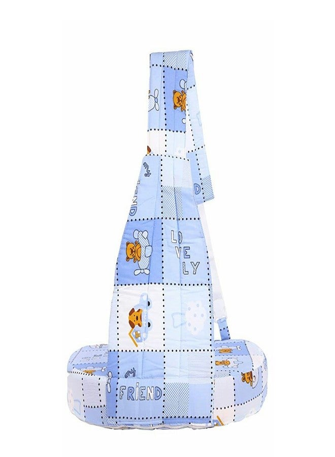 Kids Creation Mommas Baby Feeding Pillow with Back Support & Washable Cover (Blue) - Image 3