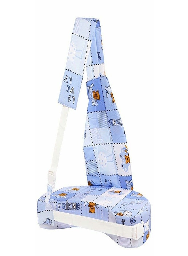 Kids Creation Mommas Baby Feeding Pillow with Back Support & Washable Cover (Blue) - Image 2