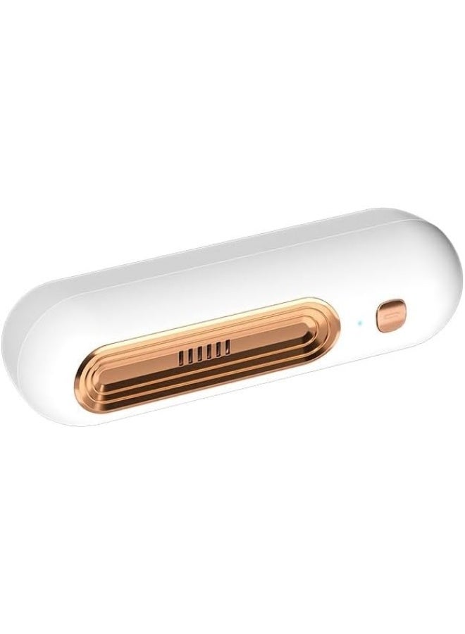 Plan A Mini Multi-Purpose Deodorizer – Rechargeable & Reusable Air Purifier for Fridge, Car, Wardrobe & Shoes – Air Freshener & Deodorizer Keeps Food Freshness & Air Freshness (Gold)  - Image 1