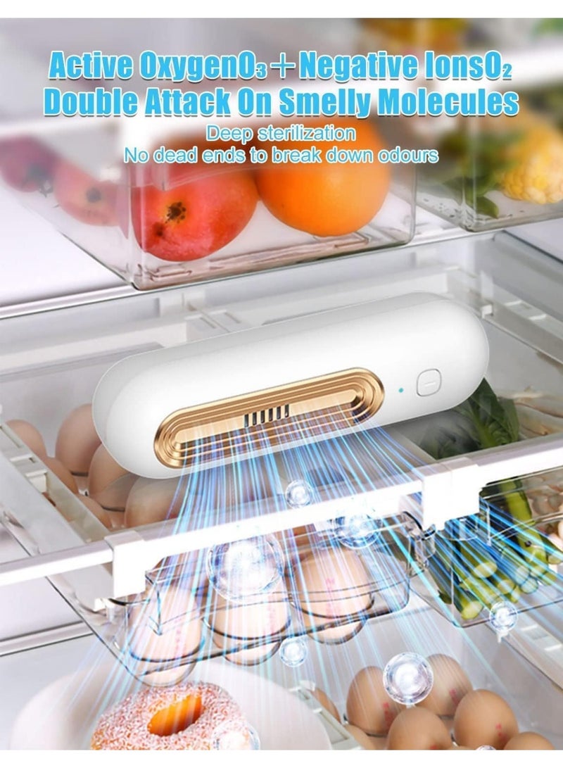 Plan A Mini Multi-Purpose Deodorizer – Rechargeable & Reusable Air Purifier for Fridge, Car, Wardrobe & Shoes – Air Freshener & Deodorizer Keeps Food Freshness & Air Freshness (Gold)  - Image 4