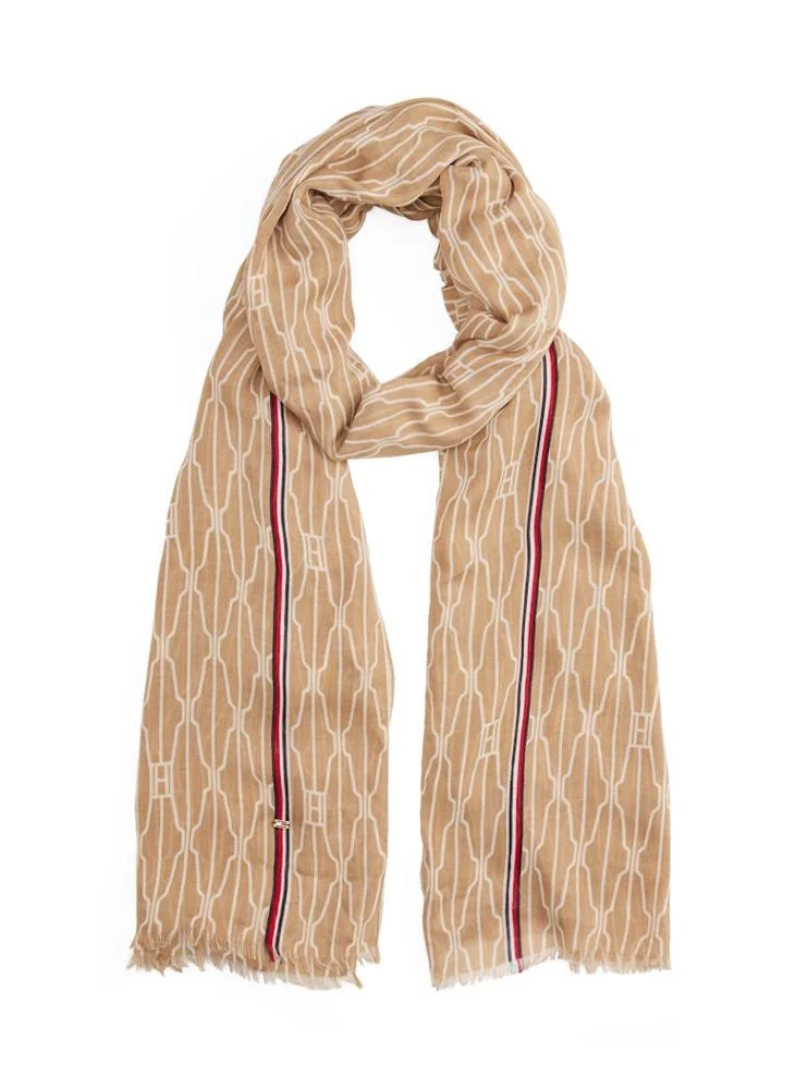 تومي هيلفيغر Printed Knitted Scarve