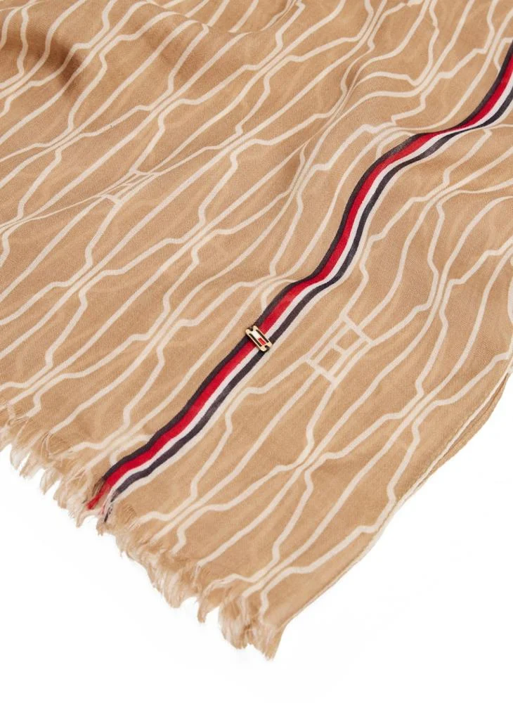 TOMMY HILFIGER Printed Knitted Scarve
