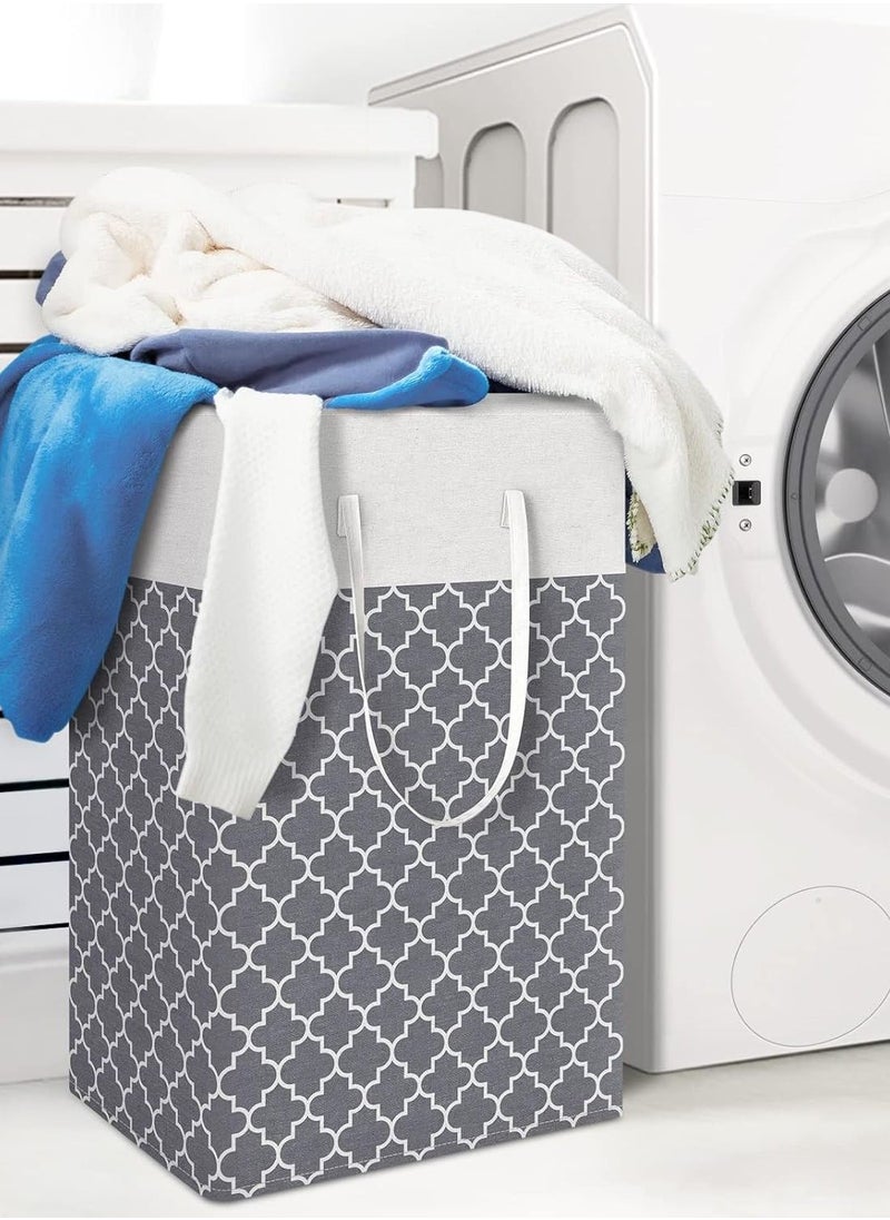 Gerenic - 3-pack Laundry Hamper, 75L Collapsible Large Laundry Baskets with Easy Carry Handles, Freestanding Waterproof Clothes Hamper, Storage Basket for Toys Clothes, Laundry Organizer - Image 1