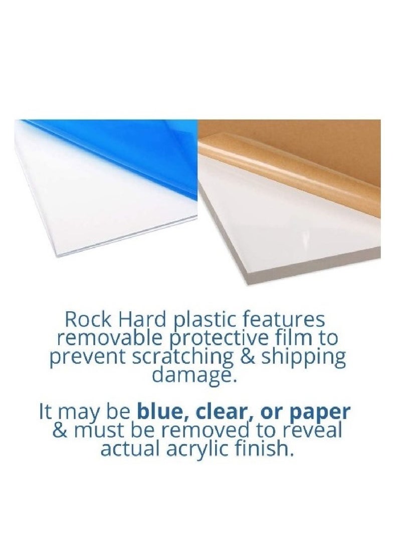 دلس لوح دي إل إس أبيض أكريليك 2 مم 12 × 12 بوصة - Image 3