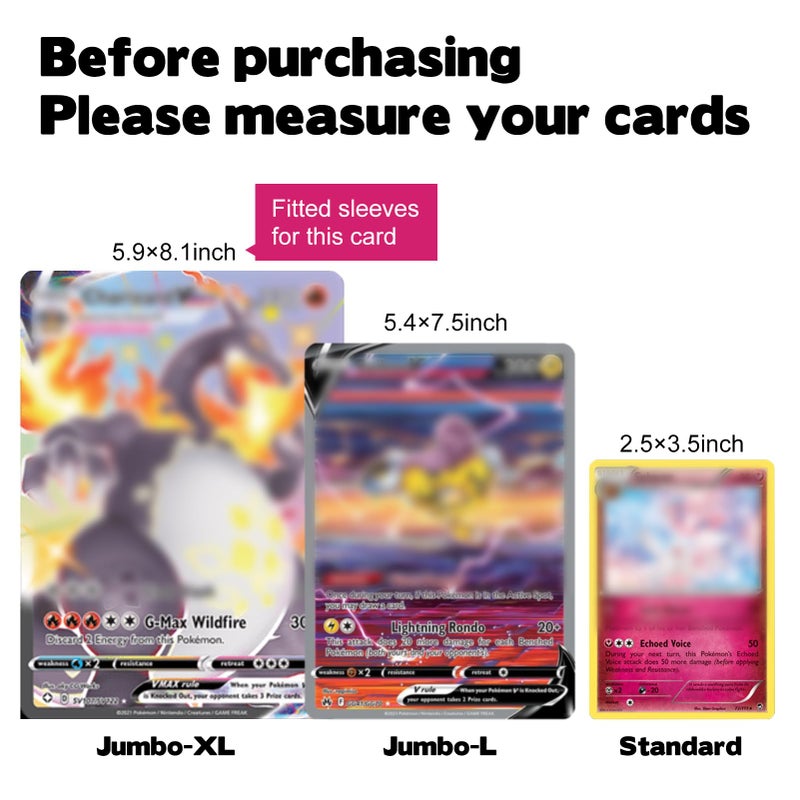 Rainmae 25 Pack 5.9" x 8.1" Jumbo Card Sleeves, Rigid Photocard Protectors for Oversized Trading Cards Sheet Protectors, Paper Sleeves Jumbo Sports Cards Sleeves Hard Plastic Document Holder Protector - Image 3