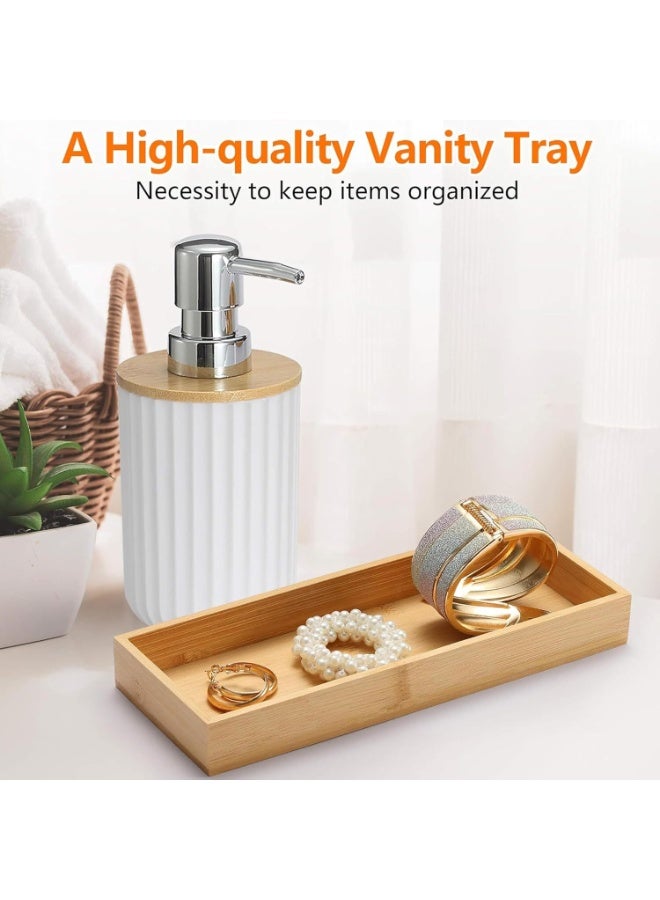 Bathroom Accessories Set, 6 Pieces, Toilet Brush, Soap Dispenser, Toothbrush Holder, Cup, Soap Dish, Trash Can (White R) - Image 5