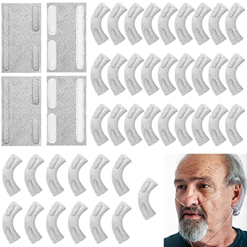 BBTO 40 Pack Nasal Cannula Ear Cushions Soft Oxygen Covers Tubing Ear Pads Comfort Cannula Wrap for Oxygen Users to Prevent Cheek Indentation Discomfort - Image 1