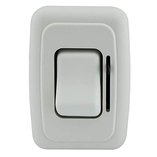 RecPro RV 12V DC Toggle Style Light Switch with High-Side Dimmer (Black) - Image 2