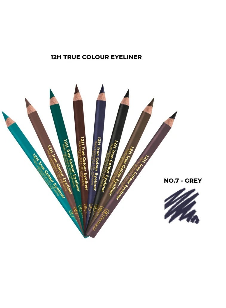 Dermacol 12h True Color Eyeliner 7 Grey  2g - Image 4