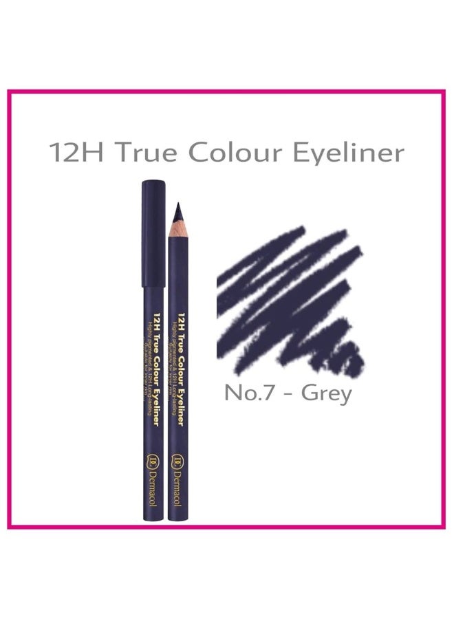 Dermacol 12h True Color Eyeliner 7 Grey  2g - Image 1