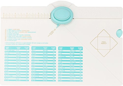 We R Memory Keepers, Envelope Punch Board Kit, Includes 1 6.75" x 10.5" Score Board, Two-Way Envelope Punch, Bone Folder, and Measurement Chart, Create Home Made Envelopes and Invitations - Image 2