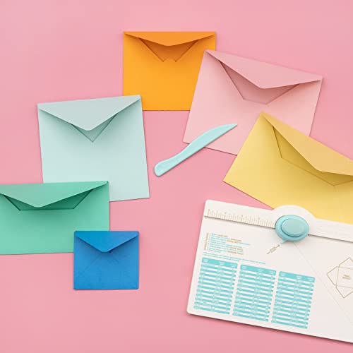 We R Memory Keepers, Envelope Punch Board Kit, Includes 1 6.75" x 10.5" Score Board, Two-Way Envelope Punch, Bone Folder, and Measurement Chart, Create Home Made Envelopes and Invitations - Image 5