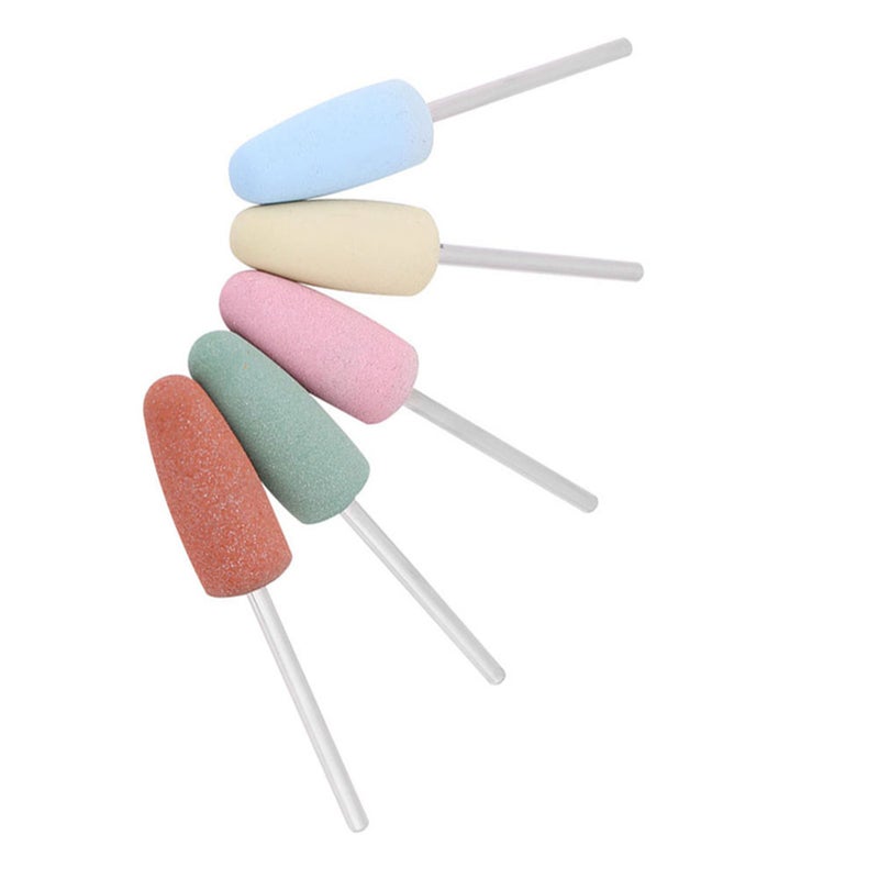5pcs Nail Art Silicone Polisher Nail Grinders Drill Bits Manicure Machine Tools Smoothing Drill - Image 3