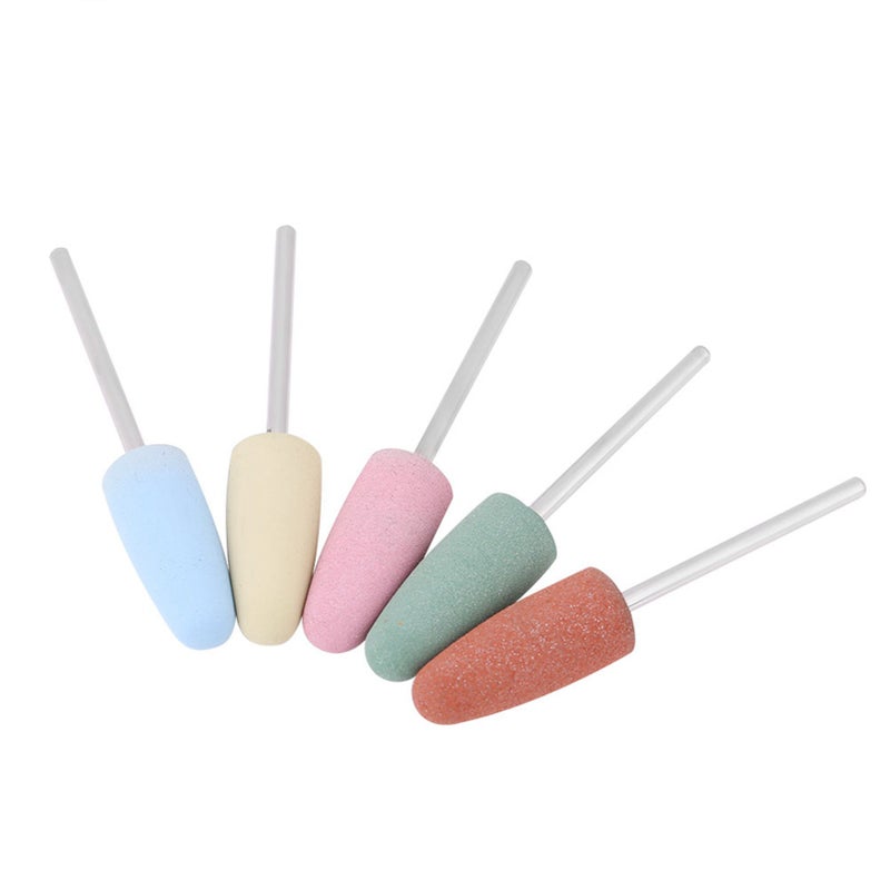 5pcs Nail Art Silicone Polisher Nail Grinders Drill Bits Manicure Machine Tools Smoothing Drill - Image 4