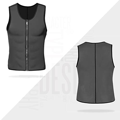 NonEcho Men Sauna Vest Hot Sweat Waist Trainer Corset Neoprene Tank Top Shapewear Slimming Shirt Workout Suit - Image 5
