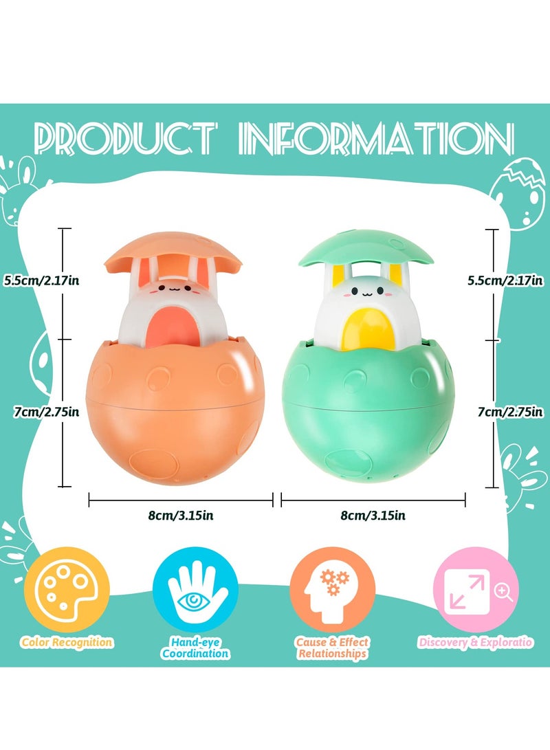 SYOSI Baby Bath Toys, 2PCS Bunny Baby Bath Toys Bathing Swimming Sprinkler Toy, Kids Bathroom Water Play Bath Soak Baby Water Play Ball Shower Toy, Pool Toy for Baby - Image 4