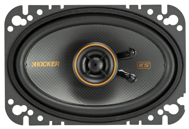 KICKER 51KSC4604 KS-Series 4x6 Coaxial Speakers with .5" tweeters, 4-Ohm, Pair - Image 2