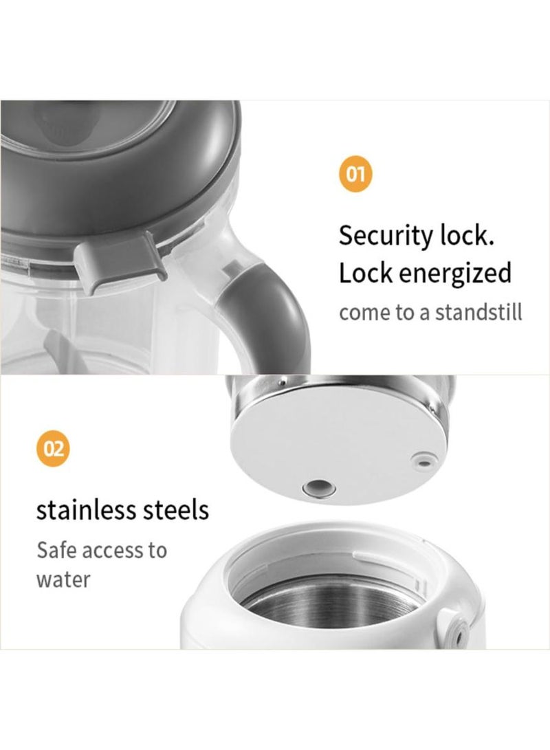 بيبي لاند 4 في 1 محضر طعام اطفال، طبخ وطحن تلقائي، خلاط مهروس بالبخار، شاشة لمس (ابيض) - Image 4