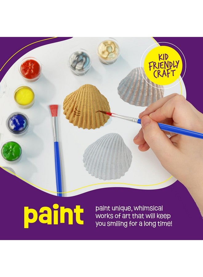 Dan&Darci Kids Sea Shell Painting Kit - Arts & Crafts Gifts for Boys and Girls - Craft Activities Kits - Creative Art Activity Gift Toys for Age 6, 7, 8, 9, 10, 11 & 12 Year Old 8-12 - Image 5