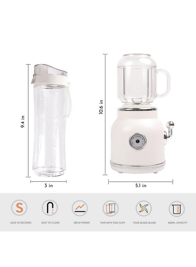 Shopobox Portable Smoothie Blender Smoothie Maker with 20.3 oz Travel Bottle - 5.1X10.6" (Blender) (2 IN 1 JUICER) - Image 2