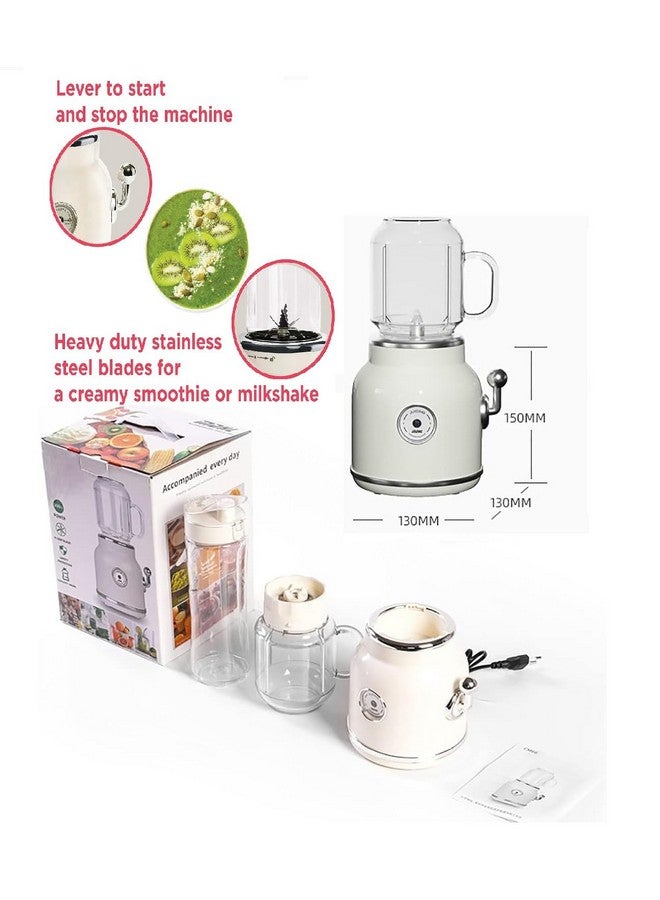 Shopobox Portable Smoothie Blender Smoothie Maker with 20.3 oz Travel Bottle - 5.1X10.6" (Blender) (2 IN 1 JUICER) - Image 4