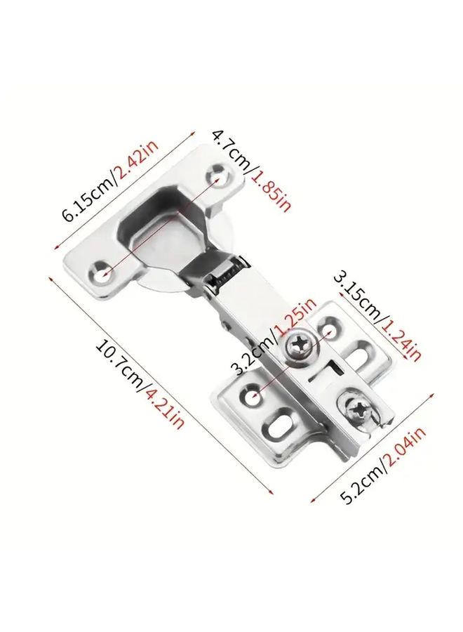 10pcs Full Coverage Frameless Soft Close European Hinges 110 Degree 3D Adjustable Clip On Concealed Kitchen Cabinet Door Hinges With 120pcs Mounting Accessories - Image 2