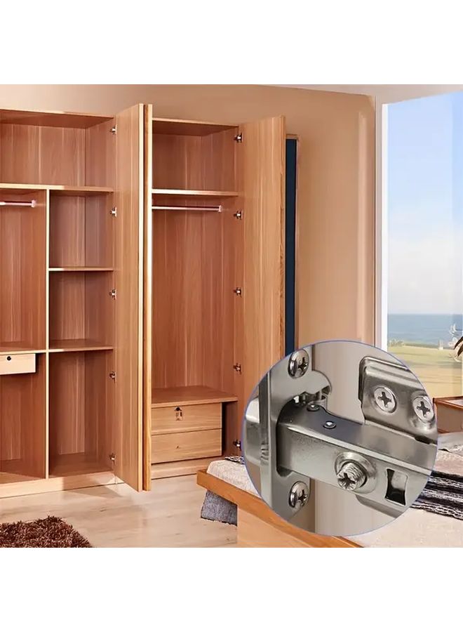10pcs Full Coverage Frameless Soft Close European Hinges 110 Degree 3D Adjustable Clip On Concealed Kitchen Cabinet Door Hinges With 120pcs Mounting Accessories - Image 3